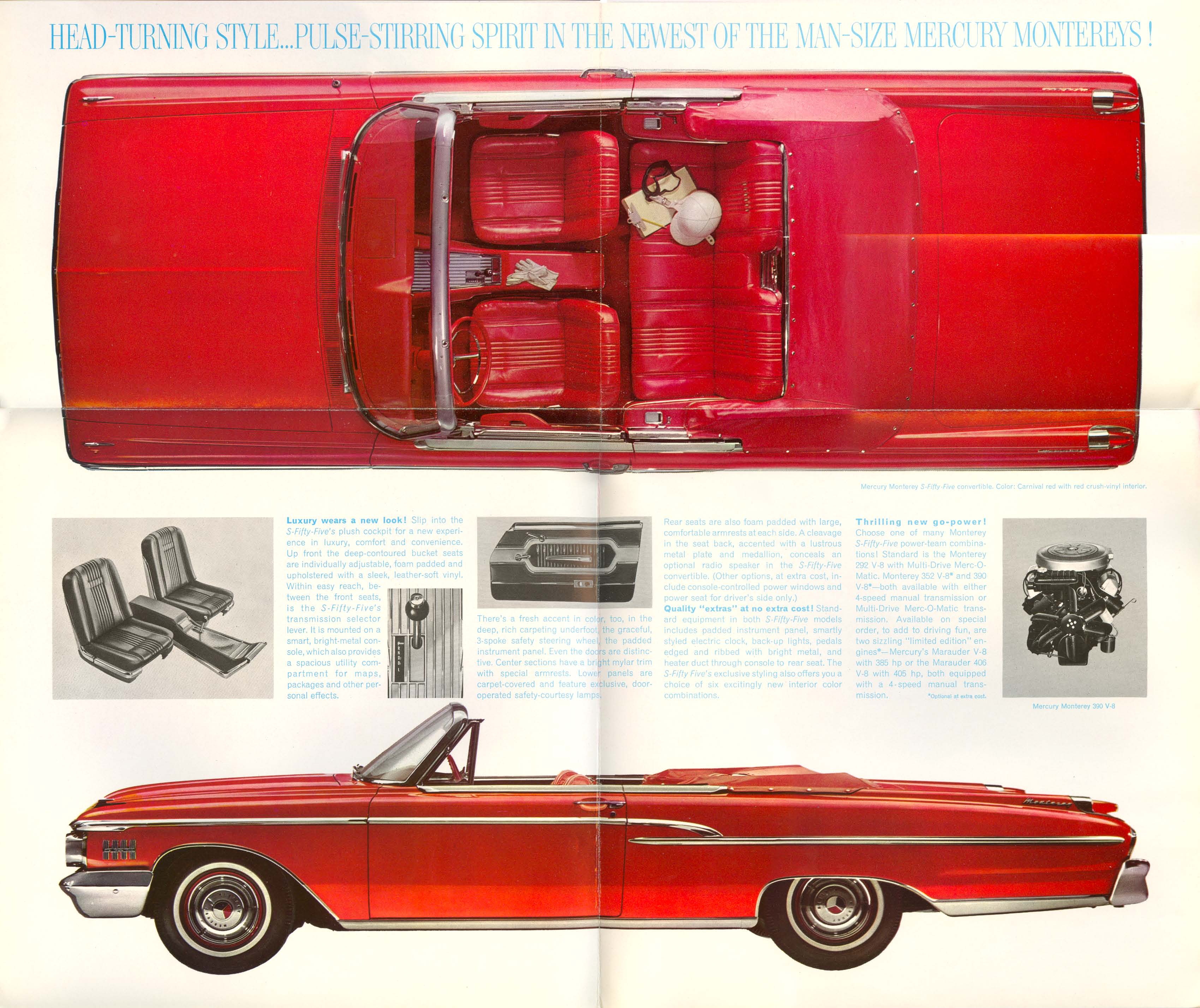1962 Mercury Monterey S55 Brochure Page 1